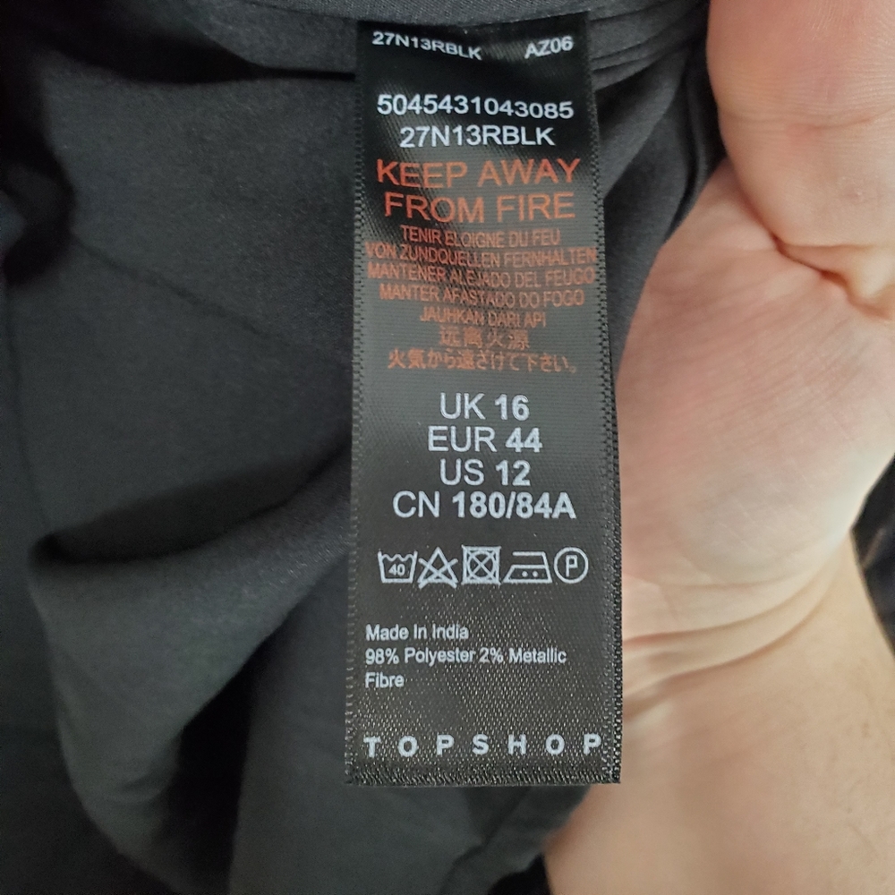Topshop NWT floral metallic print skirt - Picture 4 of 6